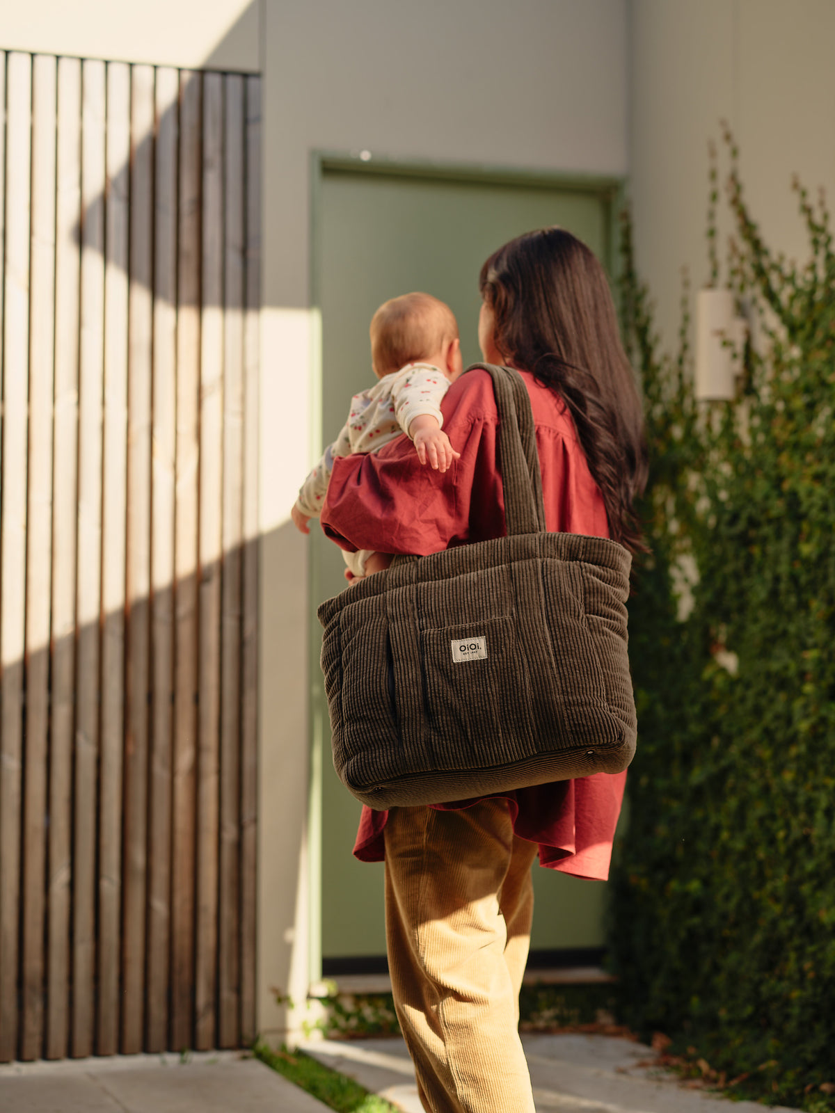 Everyday Tote - Chocolate Brown Corduroy