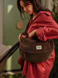 Load image into Gallery viewer, OiOi - Luna Crossbody - Chocolate Brown Corduroy
