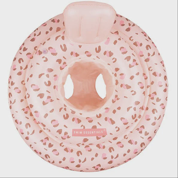 Old Pink Leopard - Baby Swimseat
