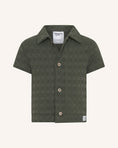 Load image into Gallery viewer, Tiny Tribe Olive Textured Shirt & Shorts Sets
