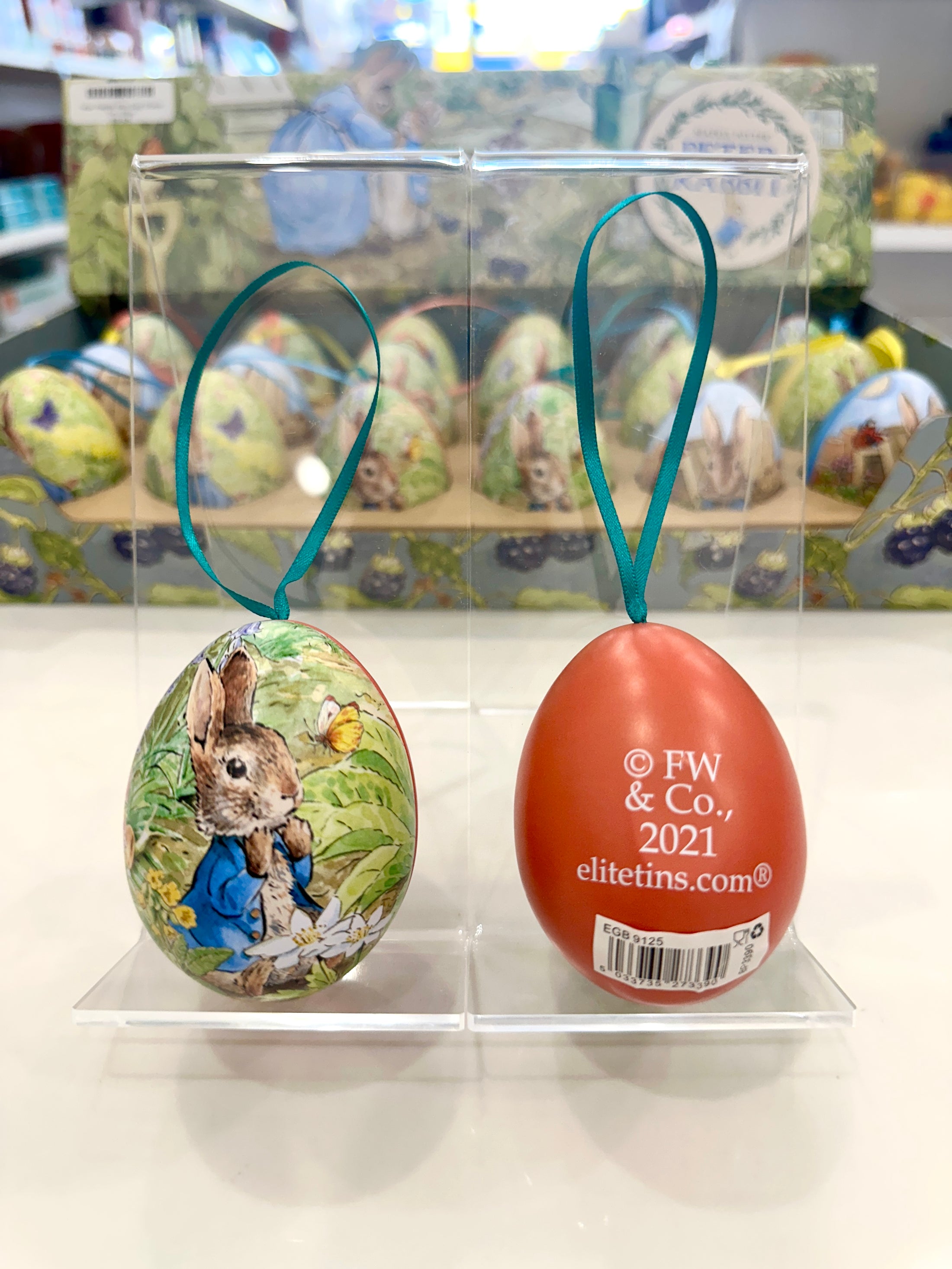 Peter Rabbit Mini Egg Shape Tin
