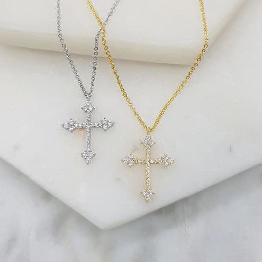 Orthodox Cross Pendant Necklace