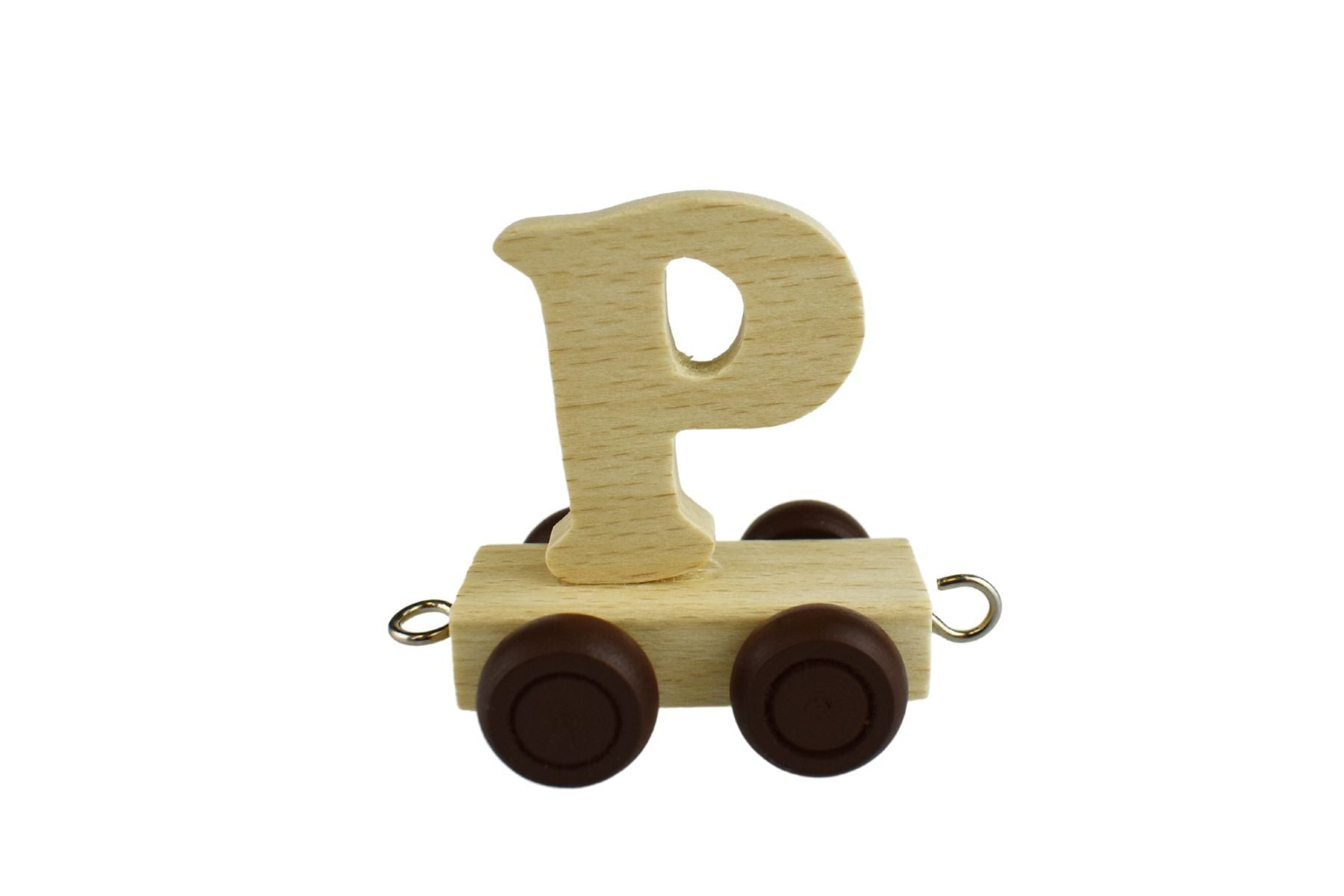 P - Wooden Letter Train Carriage