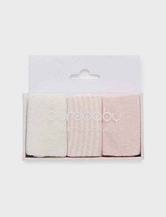 Pale Pink Socks - 3 Pack