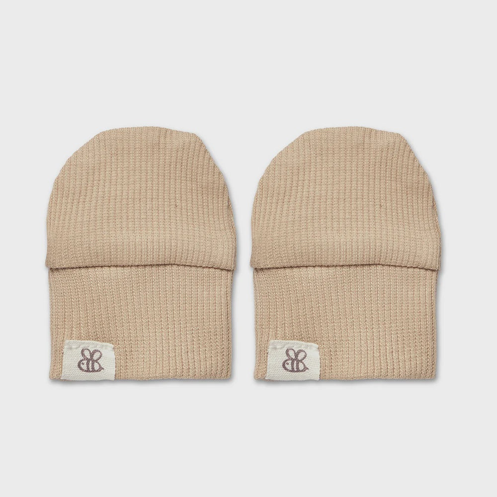 Pebble Organic Cotton Rib Mittens - Snuggle Hunny
