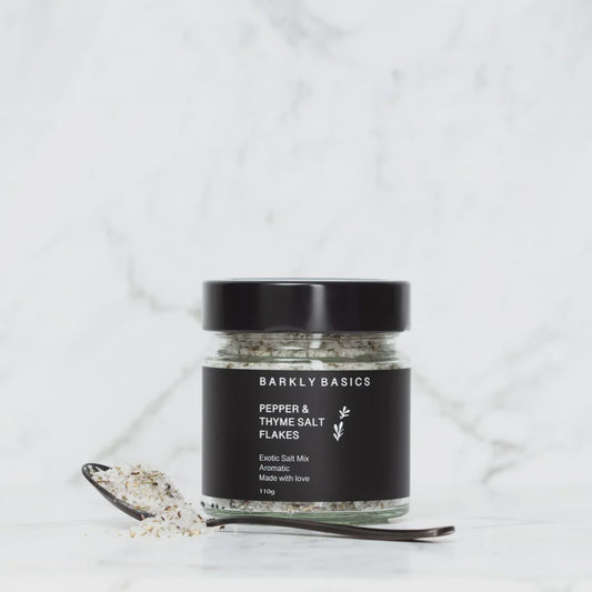 Barkly Basics - Pepper and Thyme Sea Salt Flakes