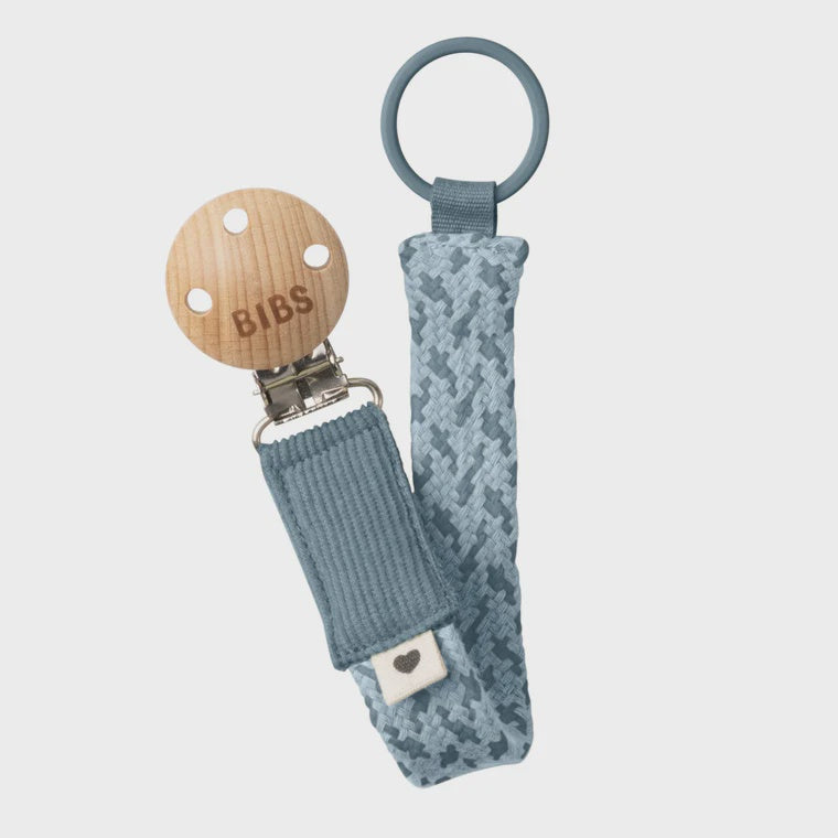 BIBS - Pacifier Clip - Petrol/Baby Blue