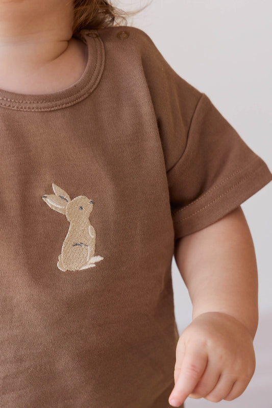 Pima Cotton Hunter Tee - Elk Garden Bunny