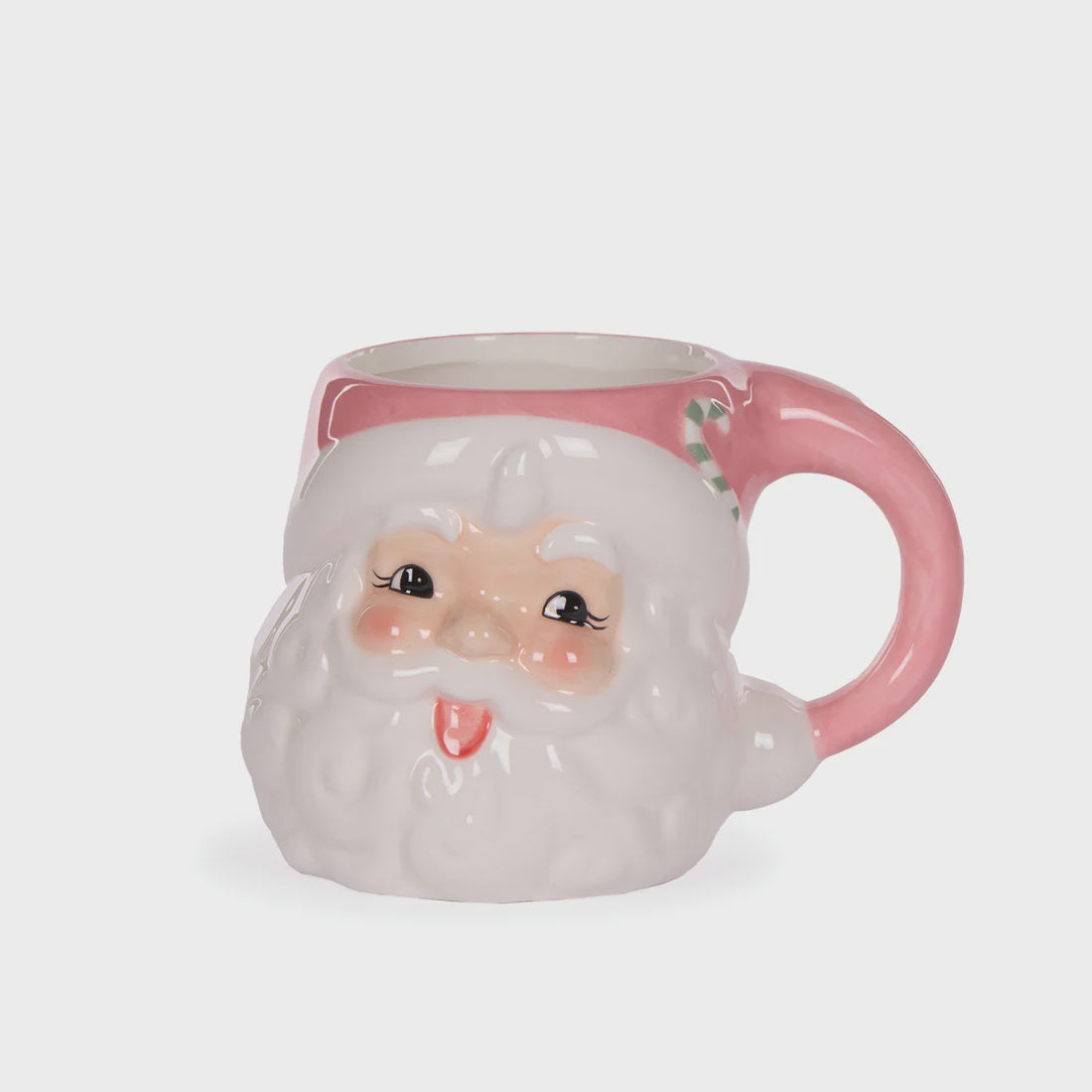 Pink Vintage Santa Mug