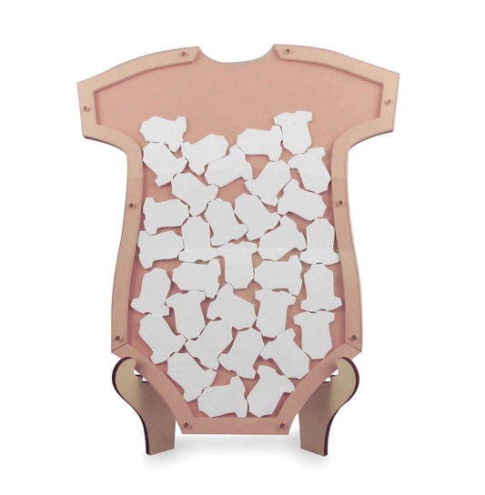 Pink Wooden Romper Keepsake Stand