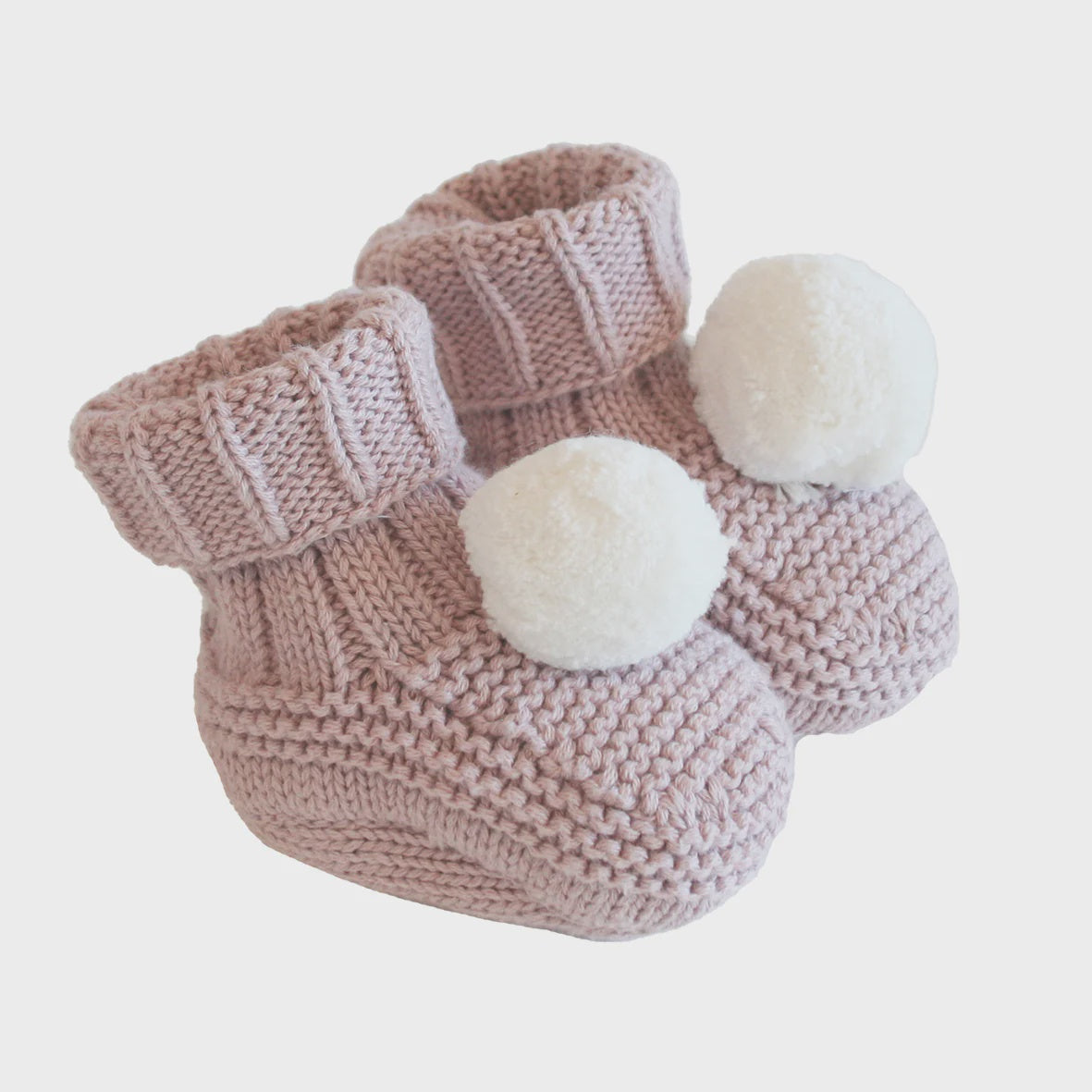 Pom Pom Baby Socks Petal Pink