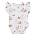 Load image into Gallery viewer, Pony Pals - Short Sleeve Organic Bodysuit with Frill
