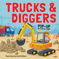 Load image into Gallery viewer, Pop-Up Book - Trucks & Diggers
