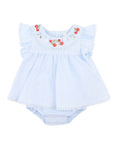 Load image into Gallery viewer, Poppy Emb. Overlay Bodysuit - Bebe By Minihaha
