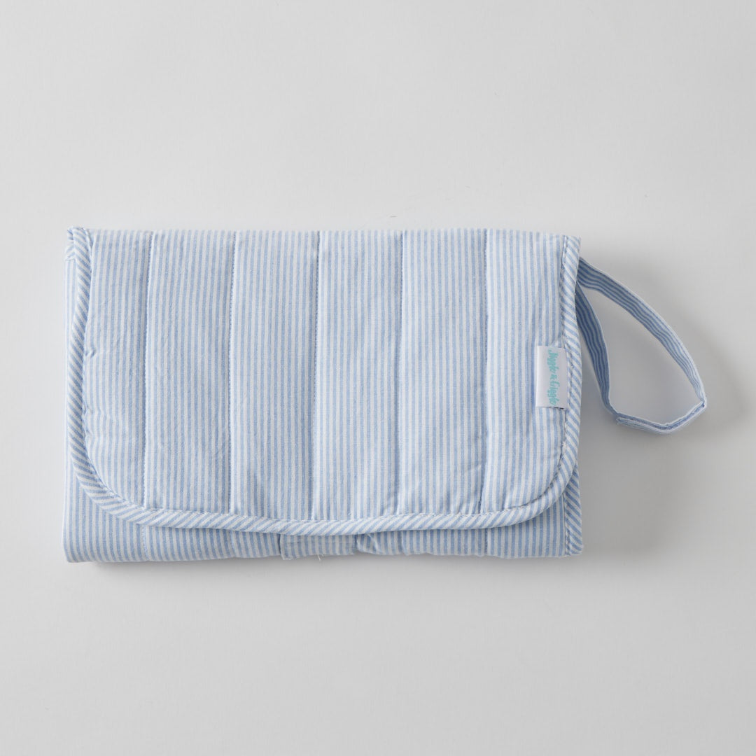 Quilted Baby Changing Mat - Blue