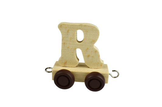 R - Wooden Letter Train Carriage