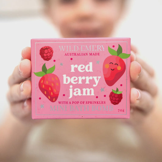Red Berry Jam Mini Bath Bomb - Wild Emery