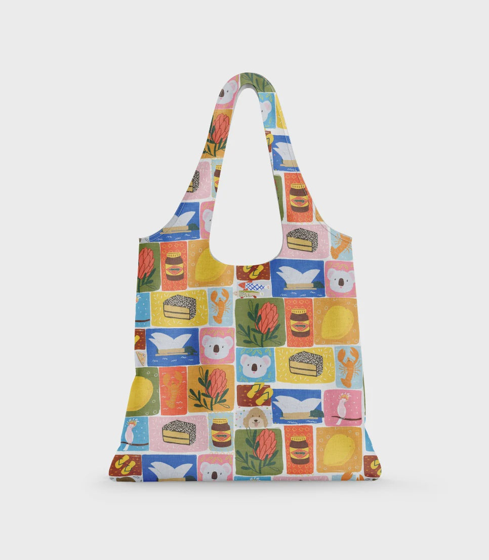 Reusable Shopping Bag - Aussie Icons by Suki McMaster