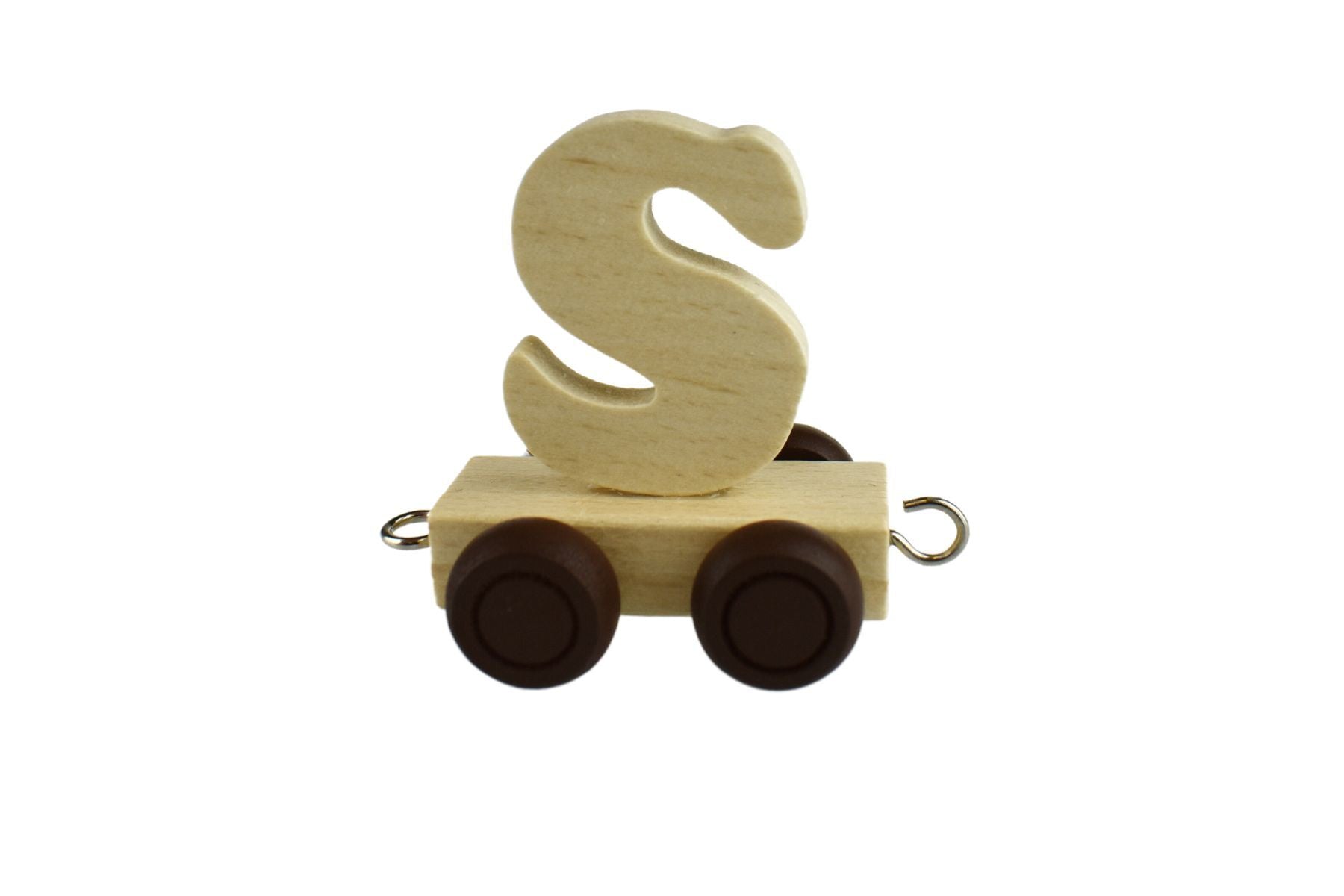 S - Wooden Letter Train Carriage