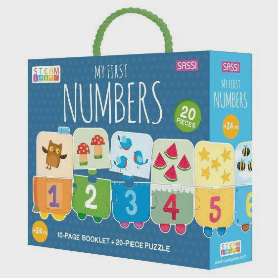 Numbers Train - Puzzle & Book Set