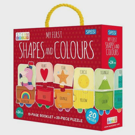 Shapes & Colours Train - Puzzle & Book Set