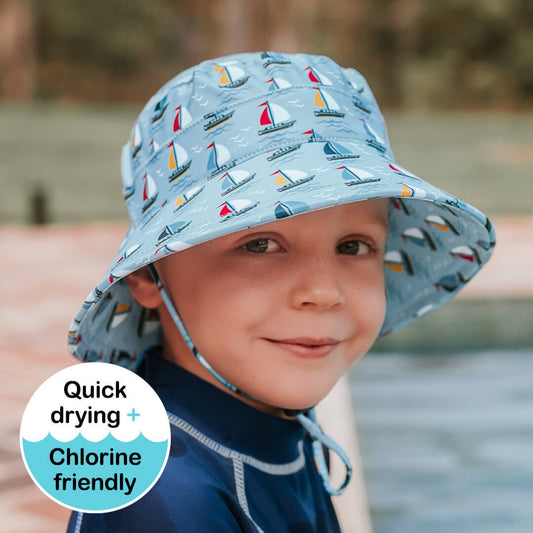 Sails - Kids Classic Swim Bucket Beach Hat - Bedhead Hats