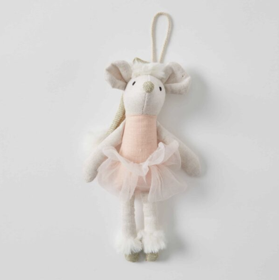 Ballerina Mouse - Christmas Animal Decoration