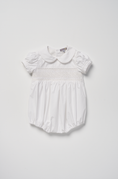 Load image into Gallery viewer, White  Smocked Romper
