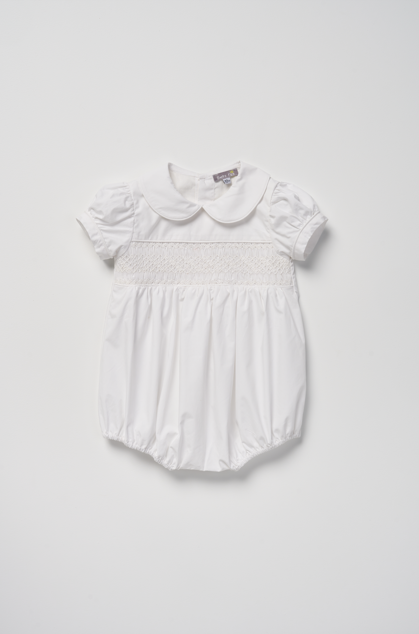 White  Smocked Romper