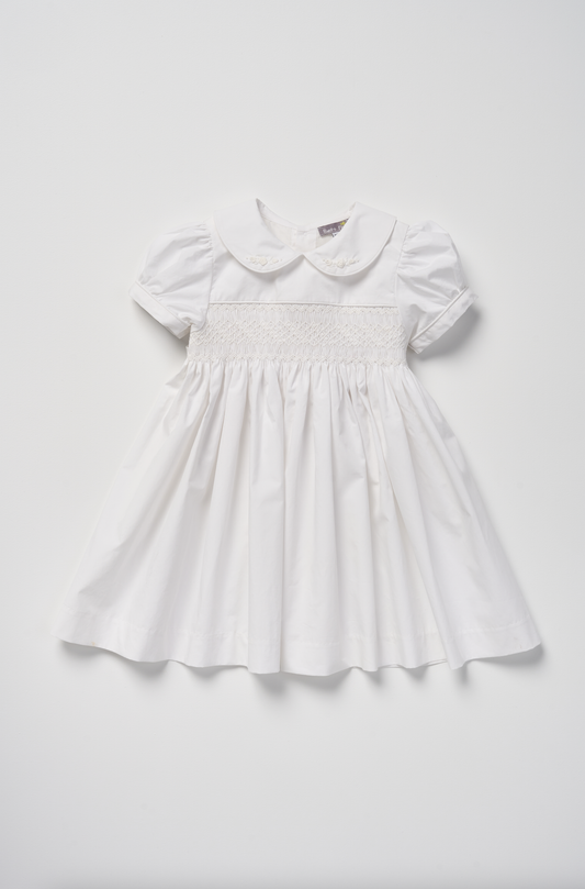 White Smocked Dress
