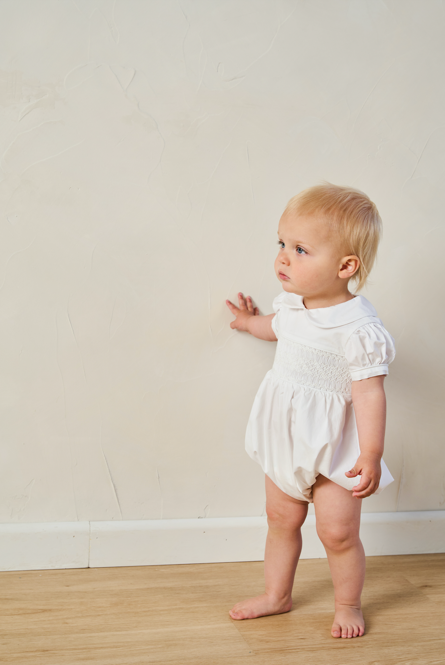 White  Smocked Romper