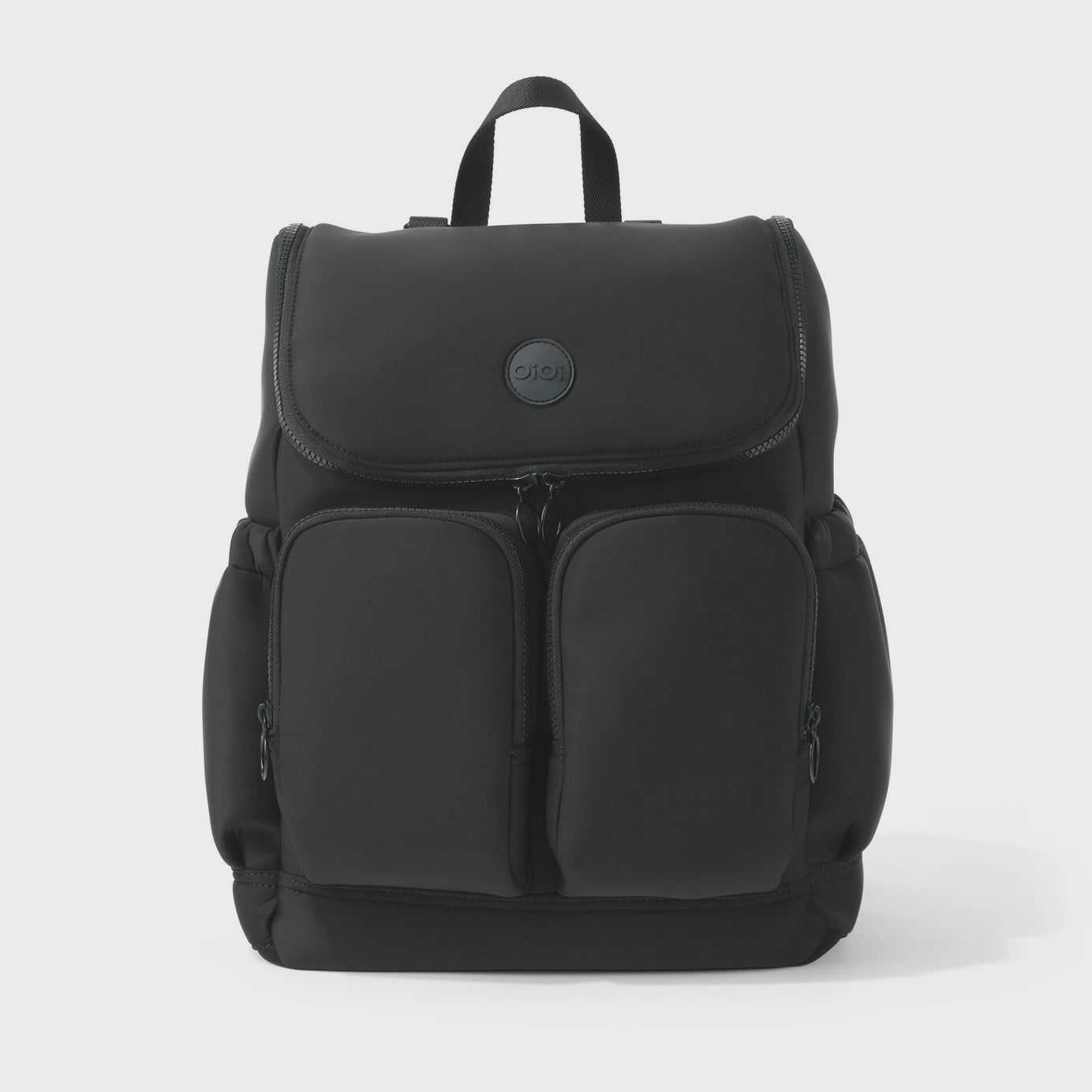 Signature Nappy Backpack - Black Neoprene - OiOi