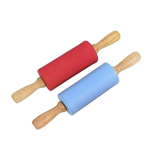 Red/Blue Kids Silicone Rolling Pin - Wild Dough