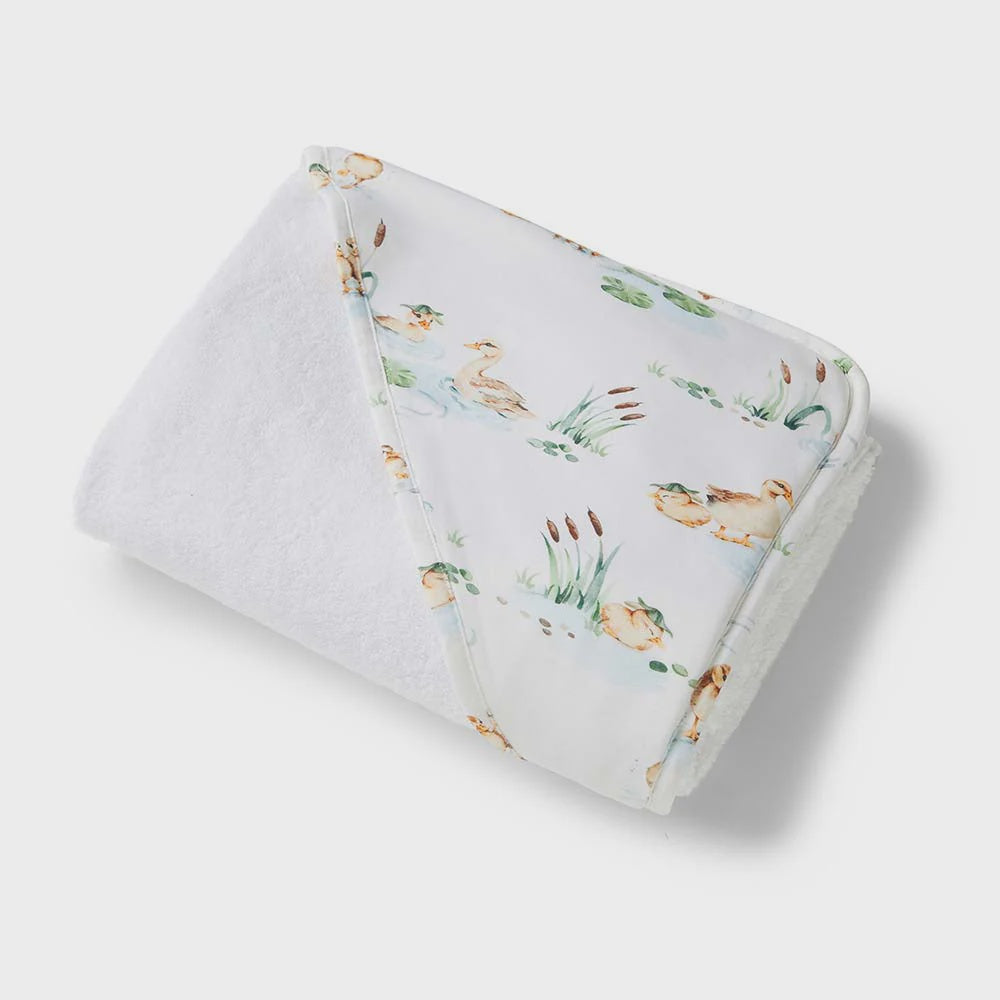 Duck Pond | Organic Hooded Baby Towel - Snuggle Hunny Kids