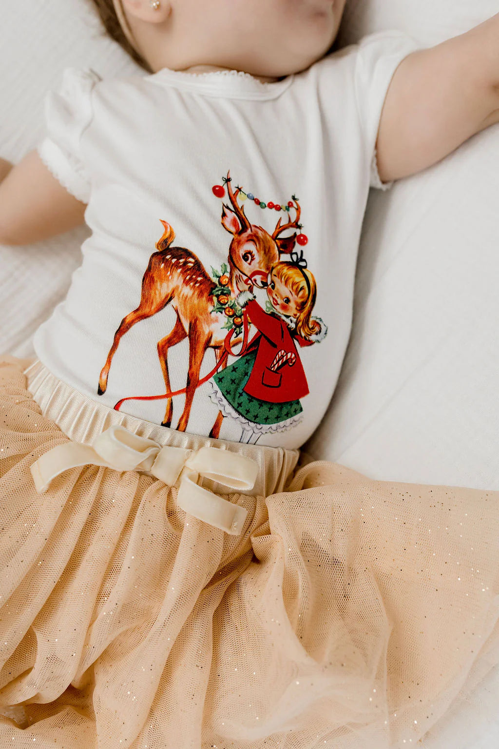 Sparkly Tulle Skirt - Gold