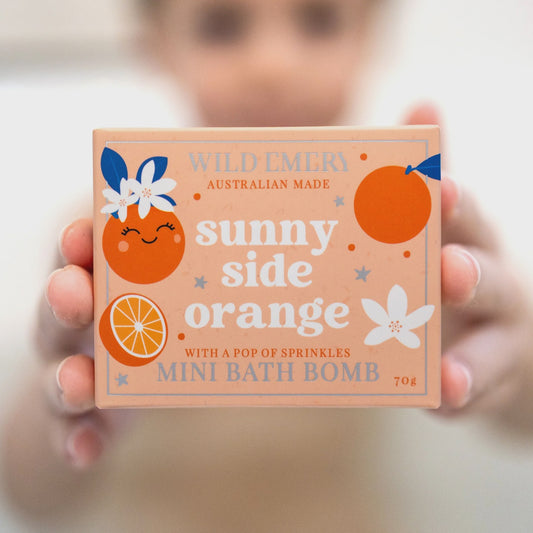 Sunny Side Orange Mini Bath Bomb - Wild Emery