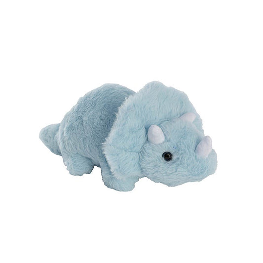 Triceratops Dinosaur Plush Toy - Soft Blue