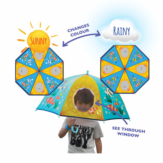 Submarine - Colour Changing Dome Kids Umbrella