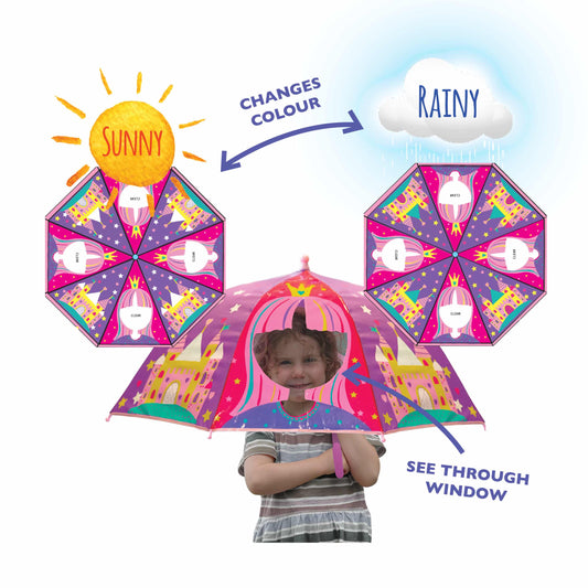 Princess - Colour Changing Dome Kids Umbrella
