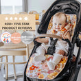 Load image into Gallery viewer, Image showcasing awards for the Universal Pram Liner - Safari, including the SHE-COM Awards 2023 Editor's Choice (second place) in Baby Travel and consistent high recommendations from Mums Grapevine from 2021 to 2023
