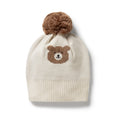 Load image into Gallery viewer, Beary Cute Organic Knitted Jacquard Hat

