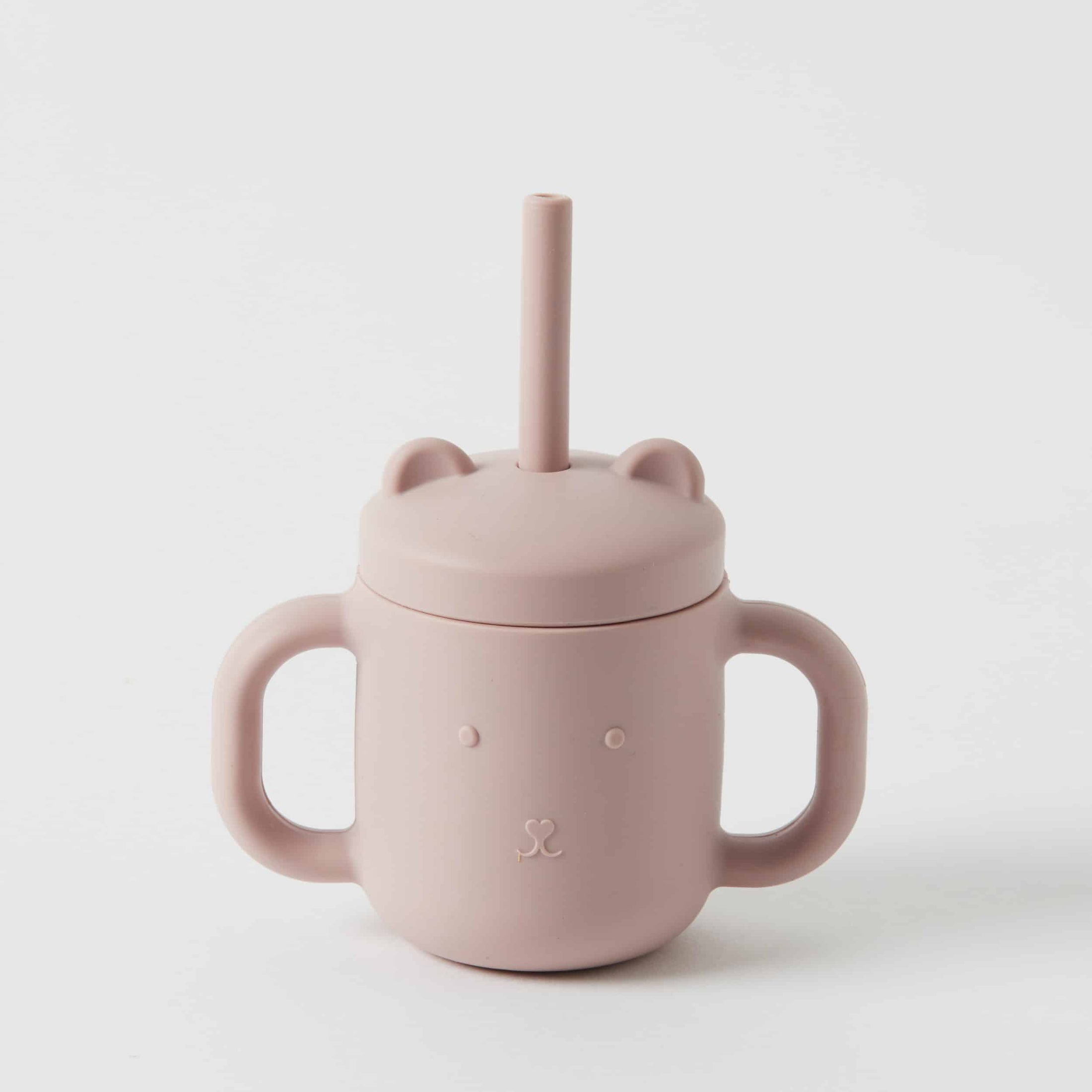 Henny Silicone Sippy Cup With Straw - Musk - Nordic Kids