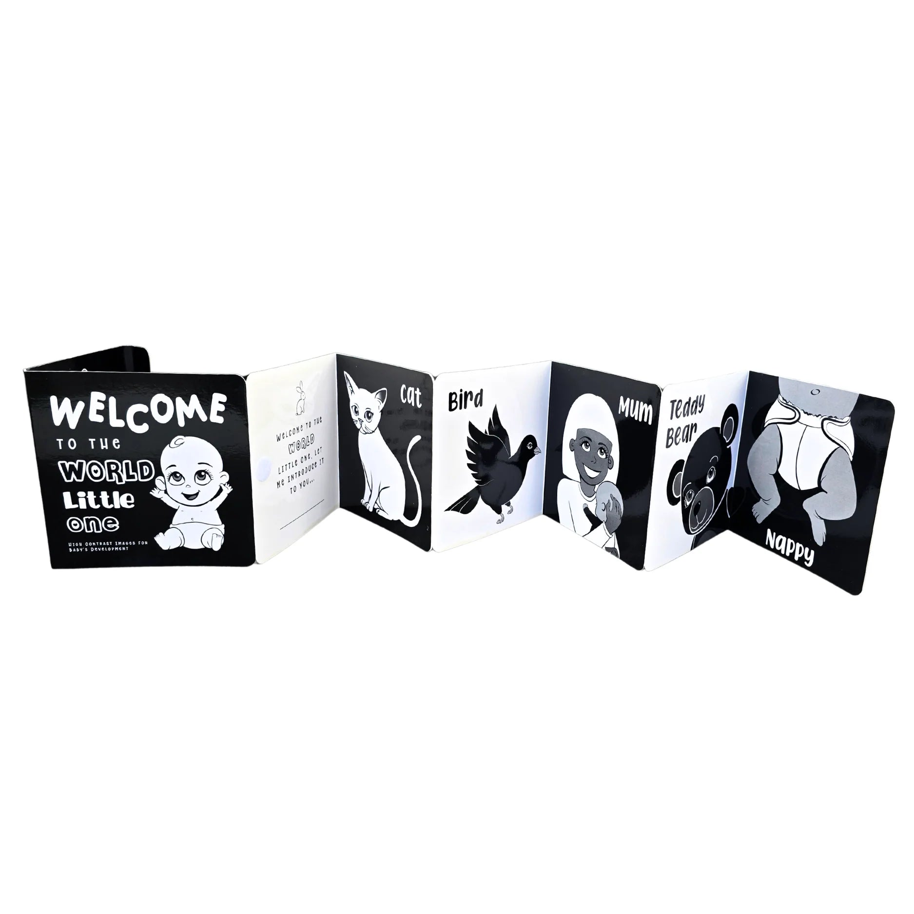 Welcome To The World Little One Black and White Baby Book