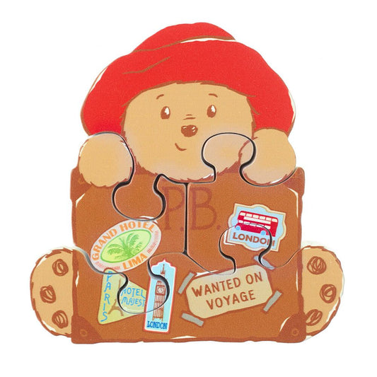 Wooden Puzzle - Paddington With Suitcase