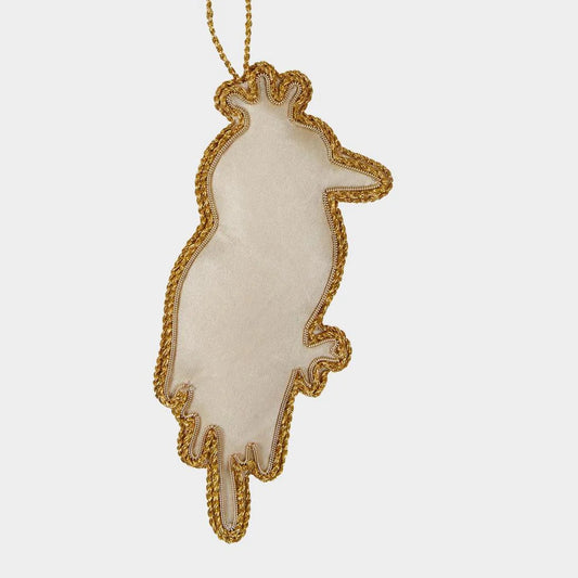 Kookaburra Sequin Hanging Christmas Tree Decoration