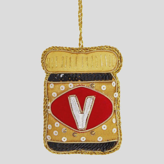 Vegemite Sequin Hanging Christmas Tree Decoration