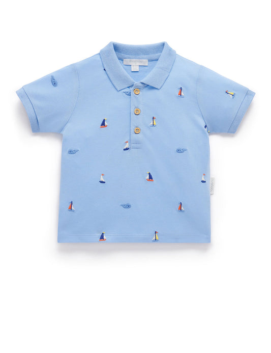 Yacht Broderie Polo Shirt