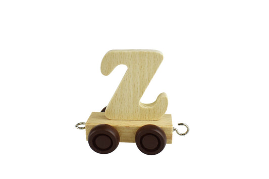 Z - Wooden Letter Train Carriage