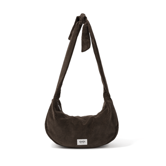 OiOi - Luna Crossbody - Chocolate Brown Corduroy