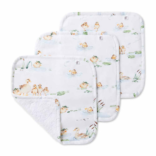 Duck Pond Organic Wash Cloths - 3 Pack - Snuggle Hunny Kids